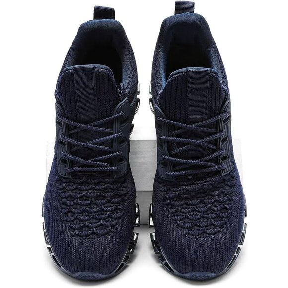 Men\'s Blue Casual Fashion Comfortable Non Slip Sport Trainer Athletic Shoes